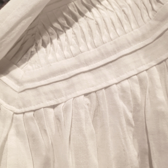 Elie Tahari cotton fit flare pleated gathered skirt 10 - Picture 6 of 6